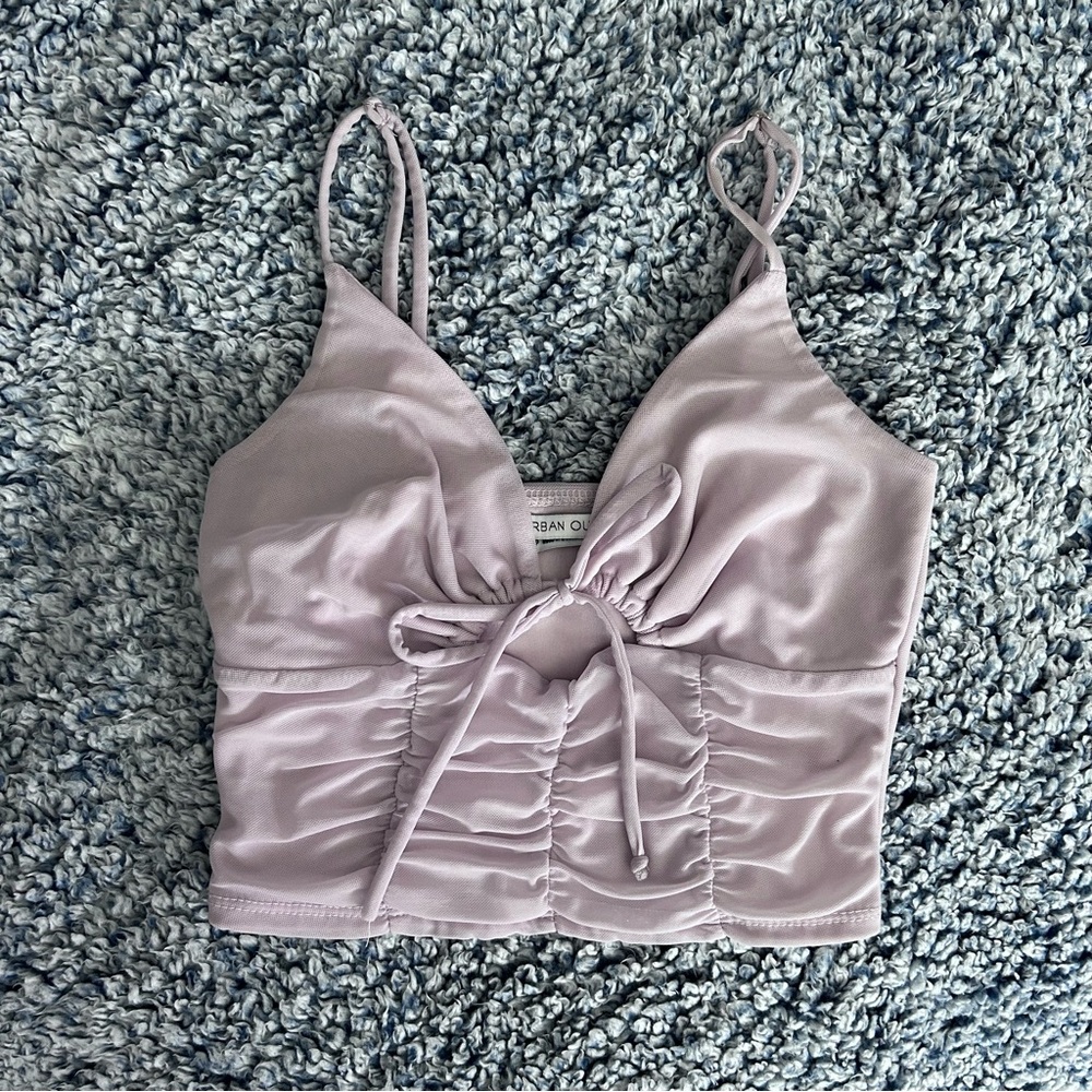 Lavender keyhole tank top